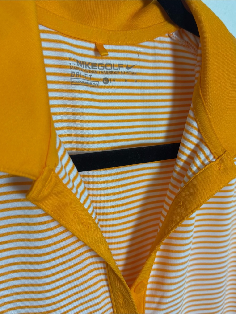 Nike Golf Dri Fit Striped Sleeveless Collar‎ Polo